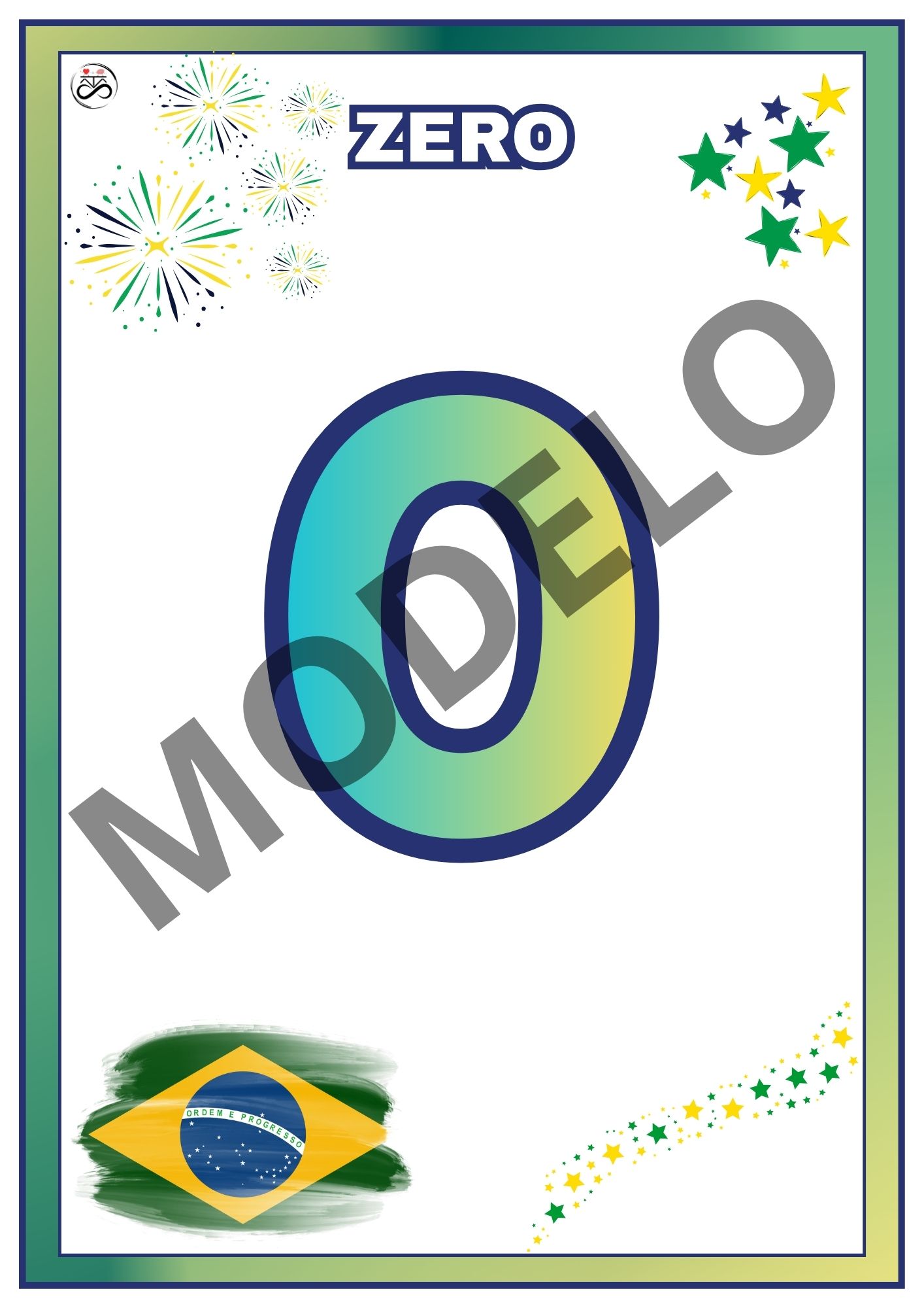 Sequência numérica de 0 a 30 (com escrita dos números) Tema: Rumo ao hexa