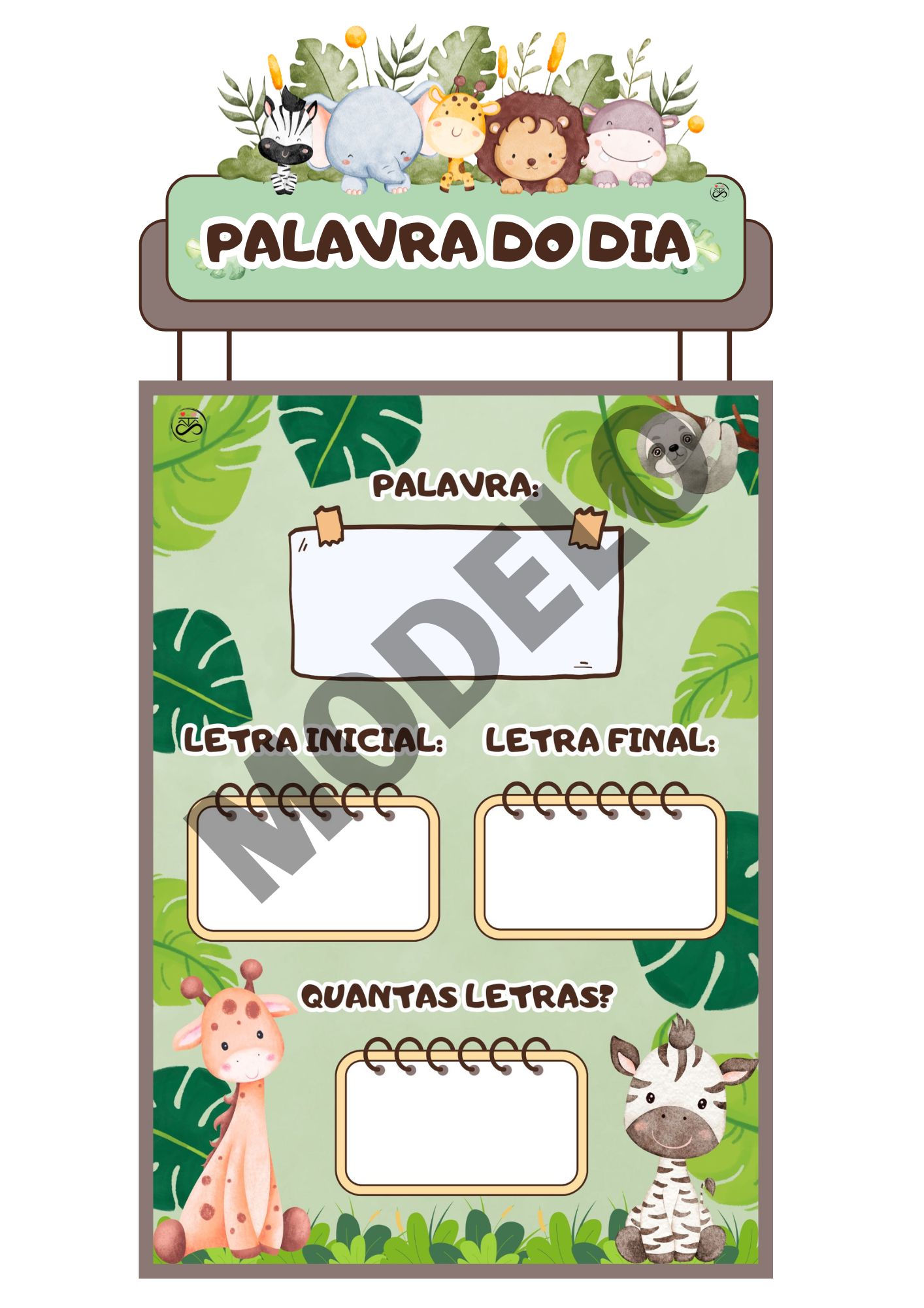 Painel para sala de aula (safari)