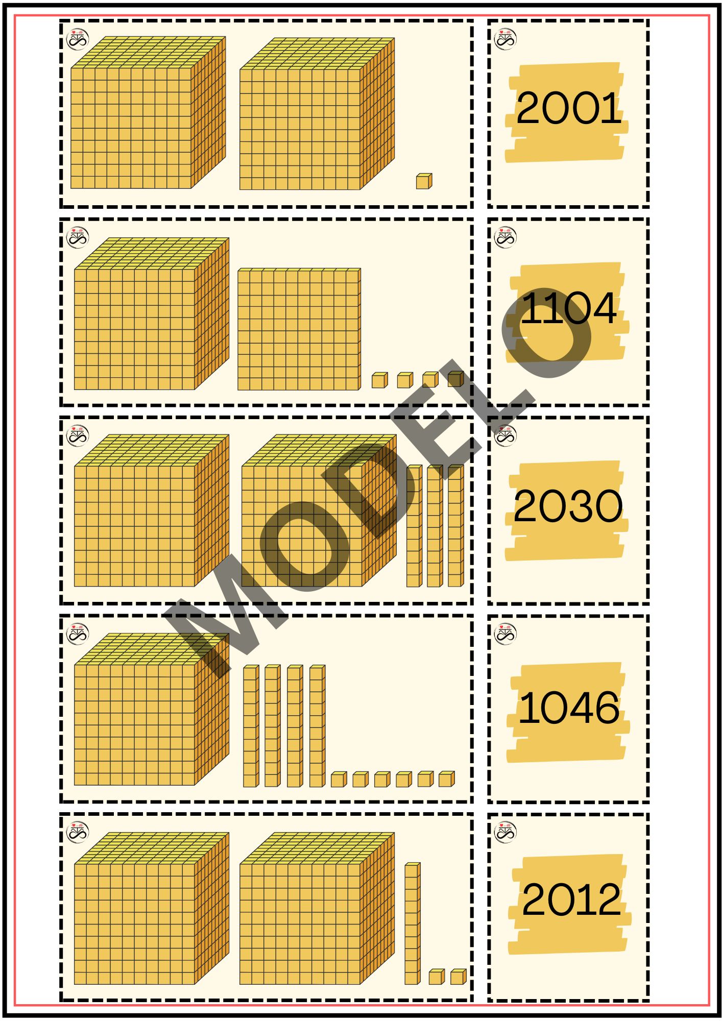 MATERIAL DOURADO - ENCONTRE OS PARES