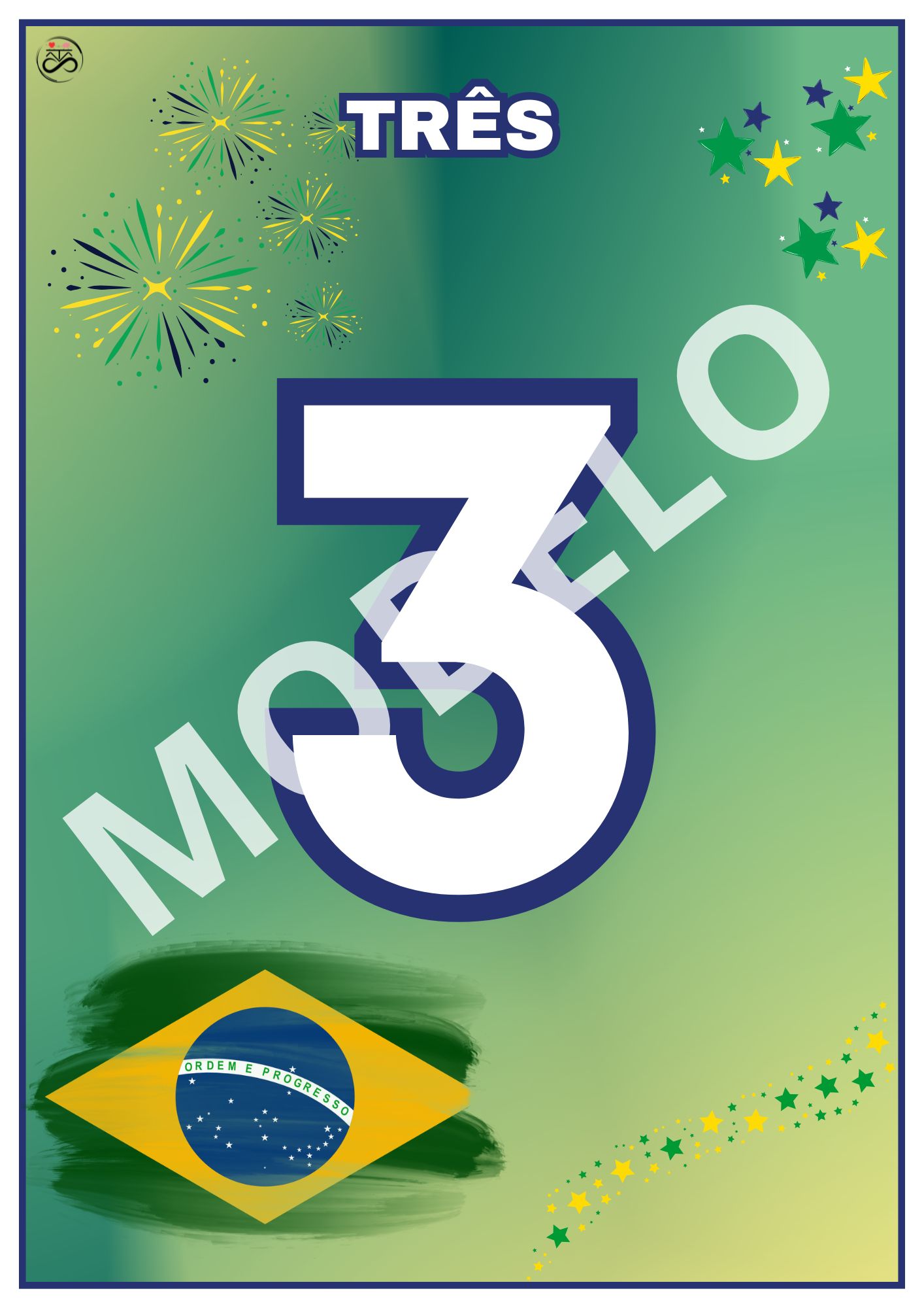 Sequência numérica 0 a 30 / Tema: Rumo ao hexa