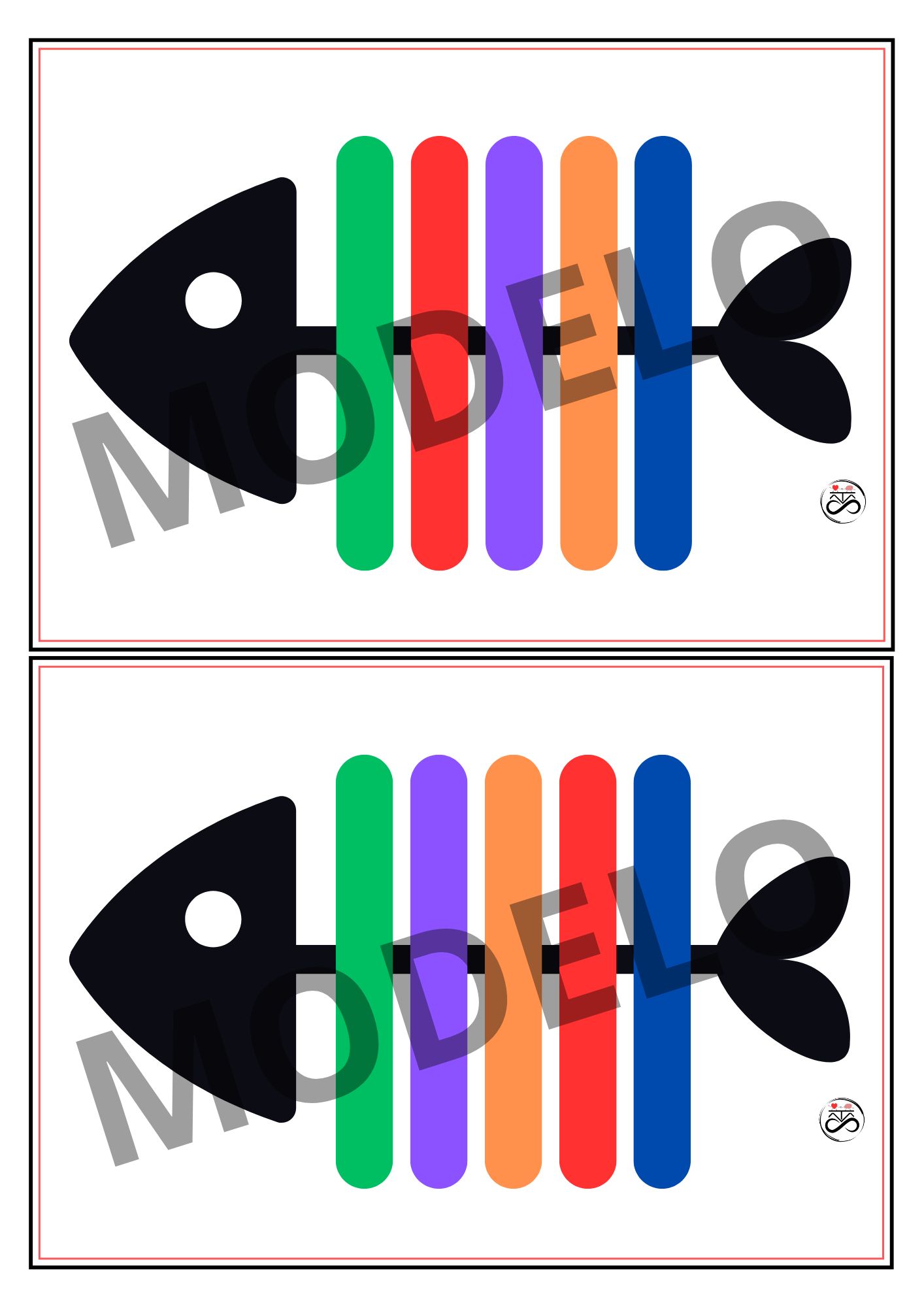 Jogo: Pareamento de cores / Peixes - escamas coloridas