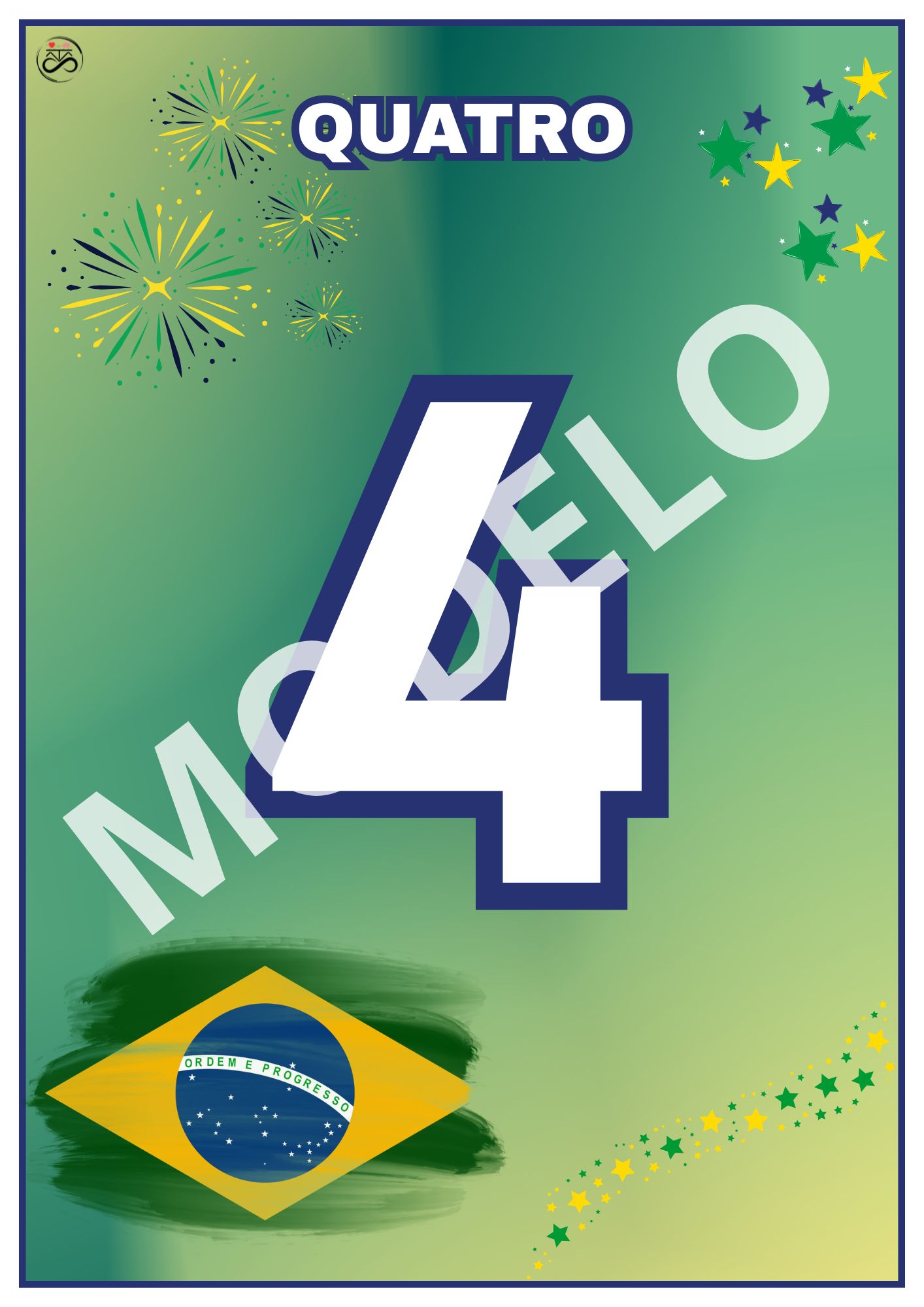 Sequência numérica 0 a 30 / Tema: Rumo ao hexa