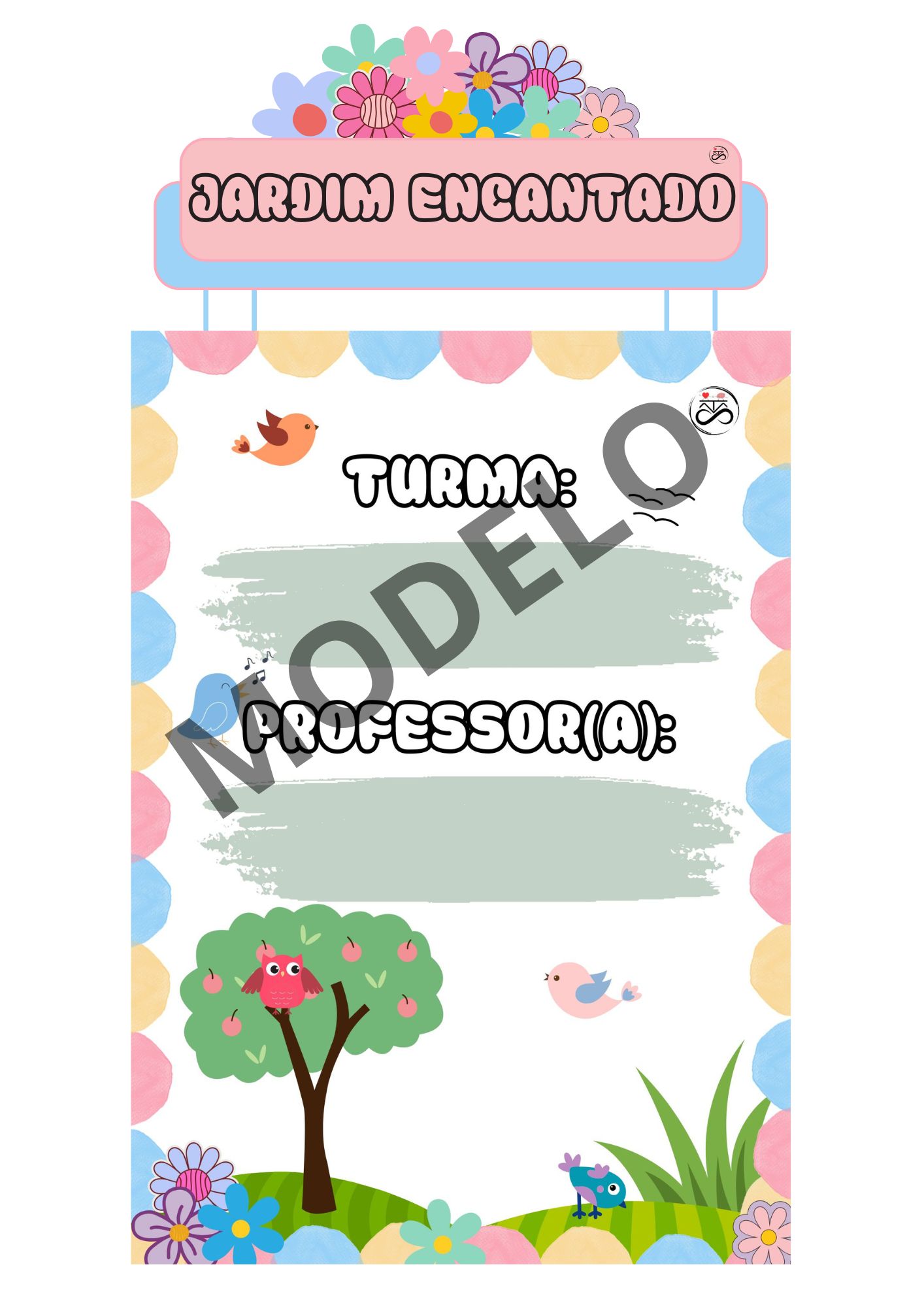 Painéis para sala de aula / Tema: Jardim encantado (flores)