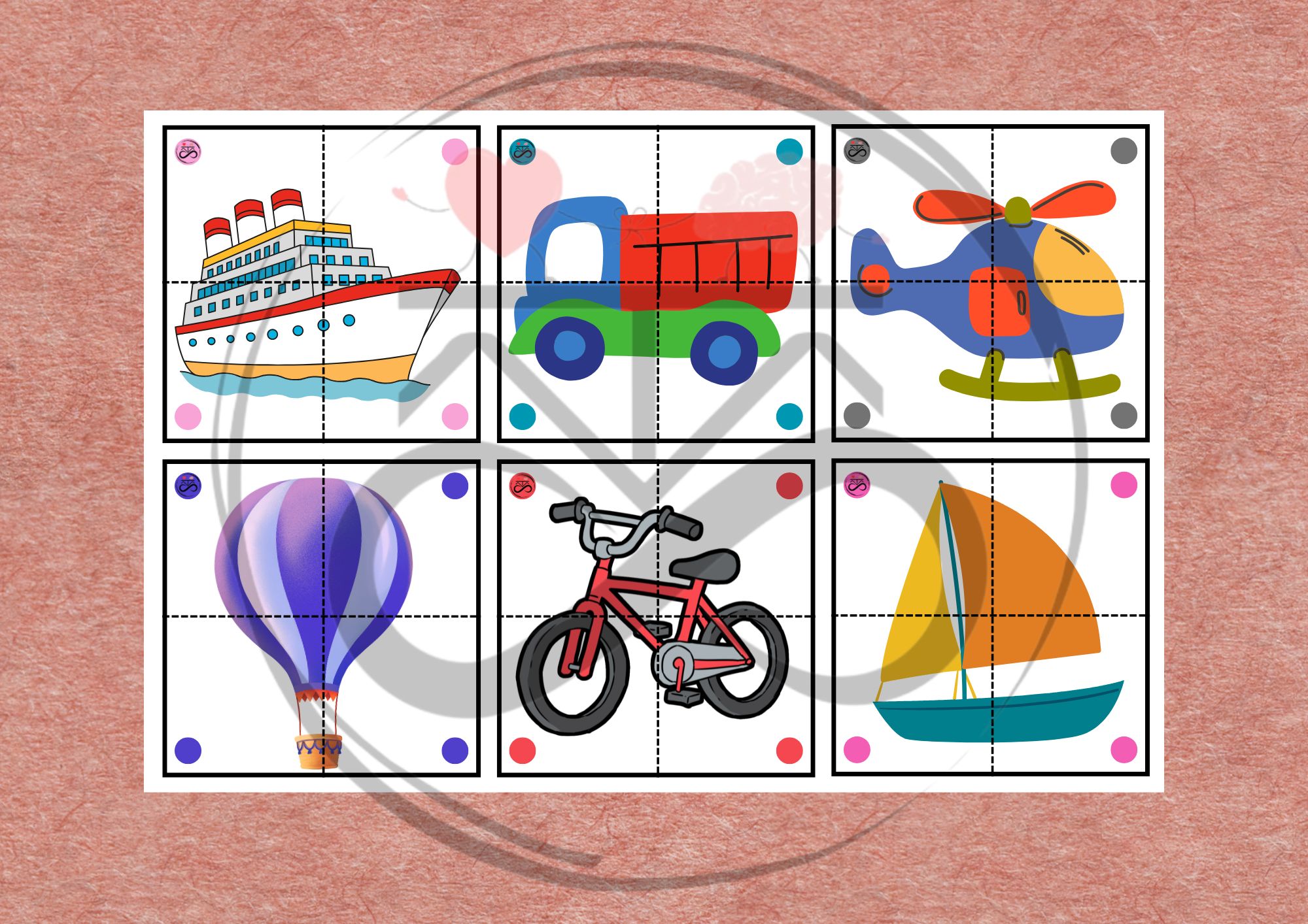 QUEBRA-CABEÇA / MEIOS DE TRANSPORTE