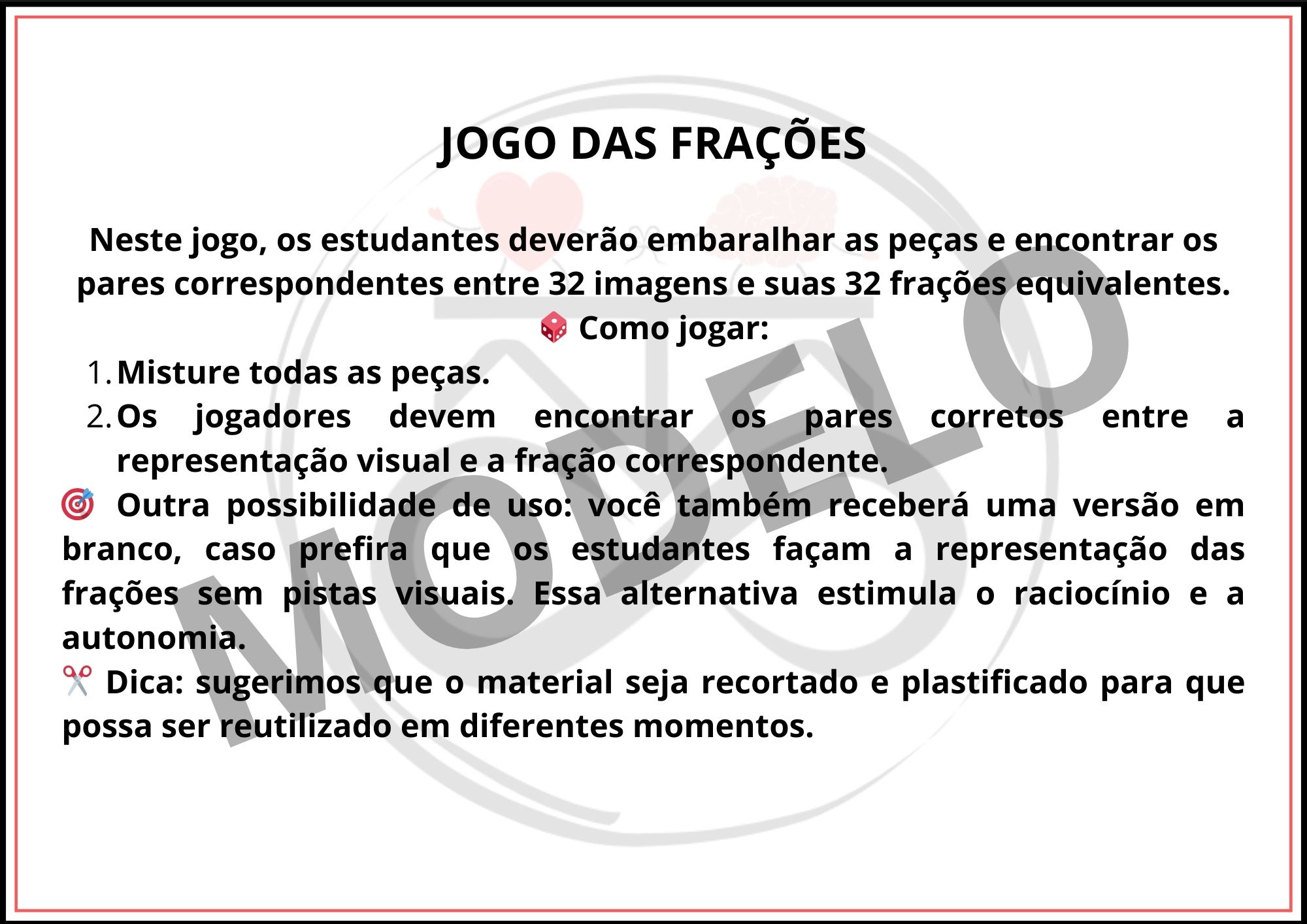 JOGO DAS FRAÇÕES