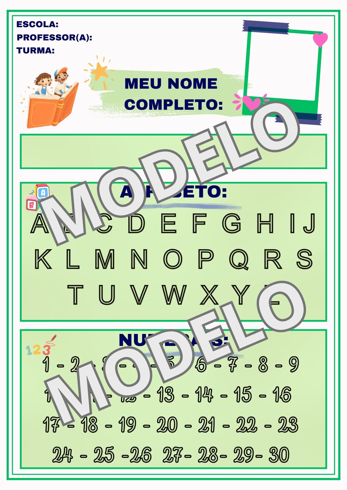 Ficha do estudante