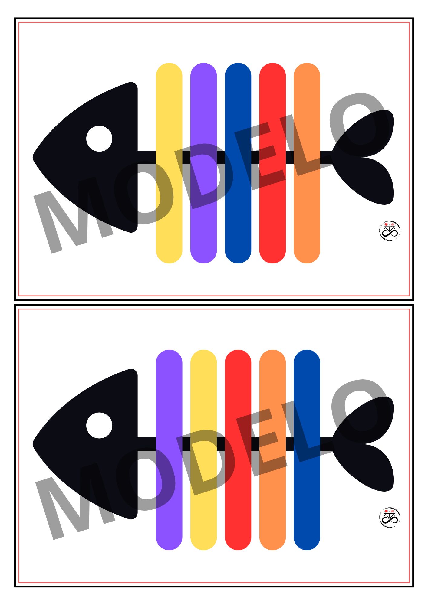 Jogo: Pareamento de cores / Peixes - escamas coloridas