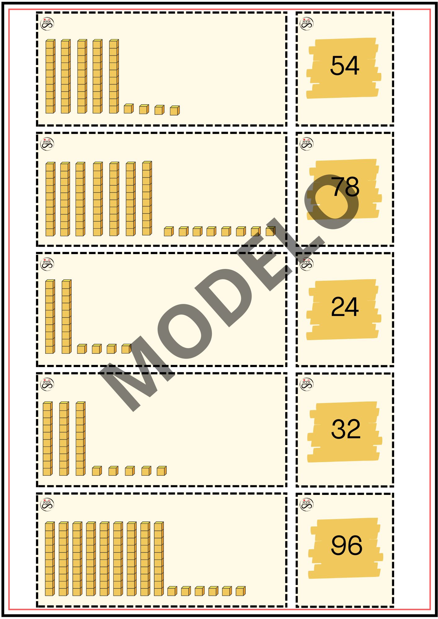 MATERIAL DOURADO - ENCONTRE OS PARES