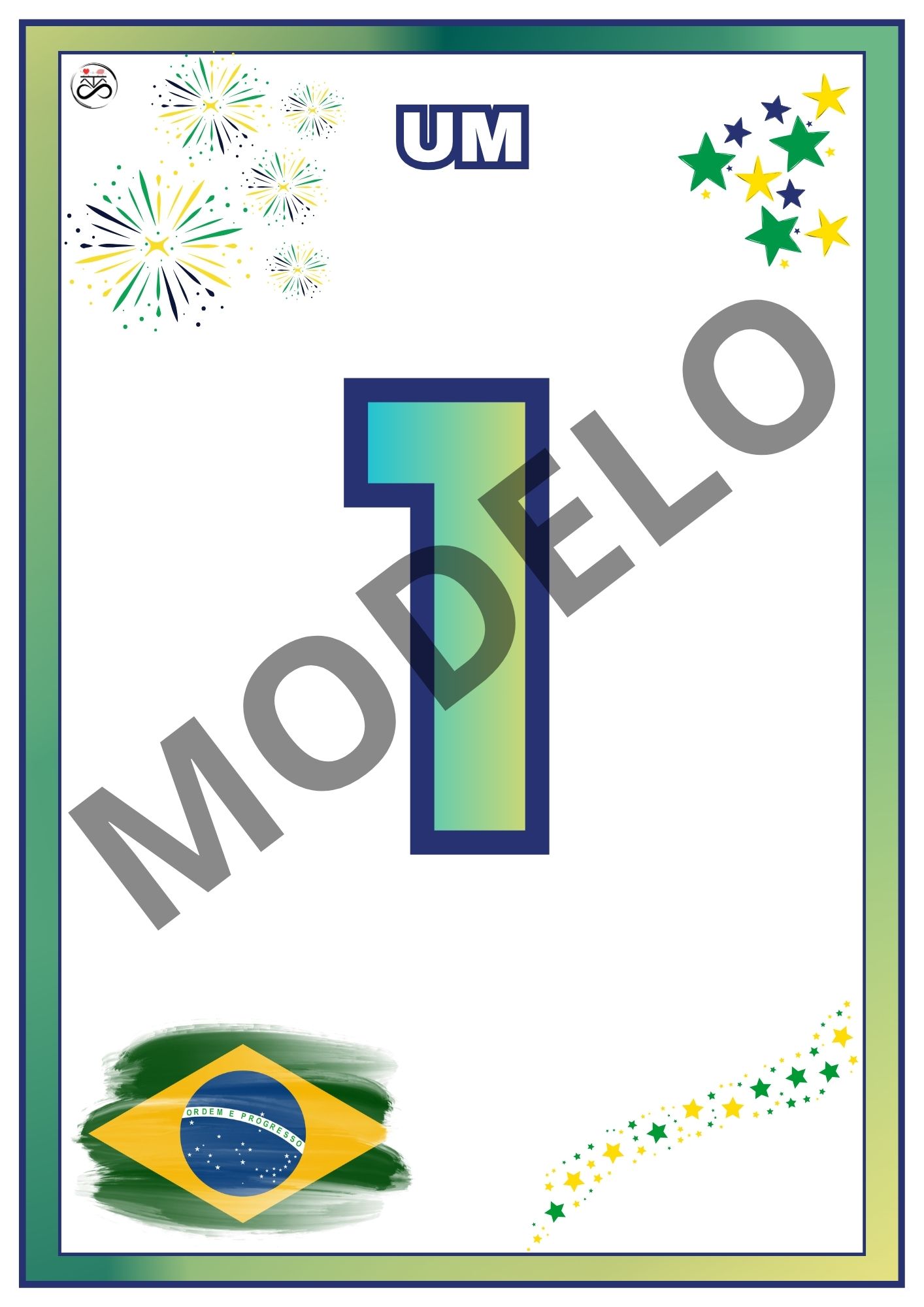 Sequência numérica de 0 a 30 (com escrita dos números) Tema: Rumo ao hexa