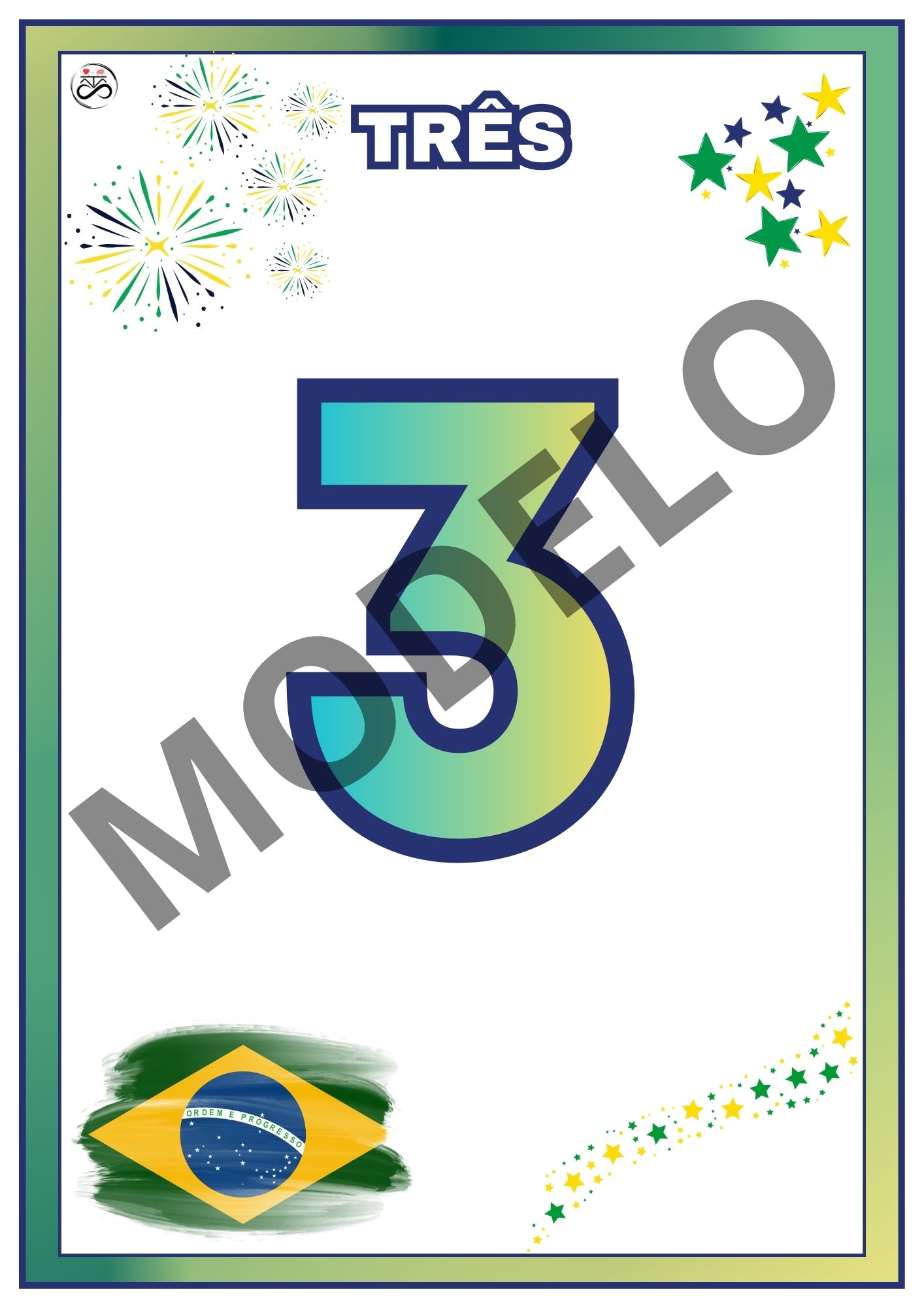Sequência numérica de 0 a 30 (com escrita dos números) Tema: Rumo ao hexa
