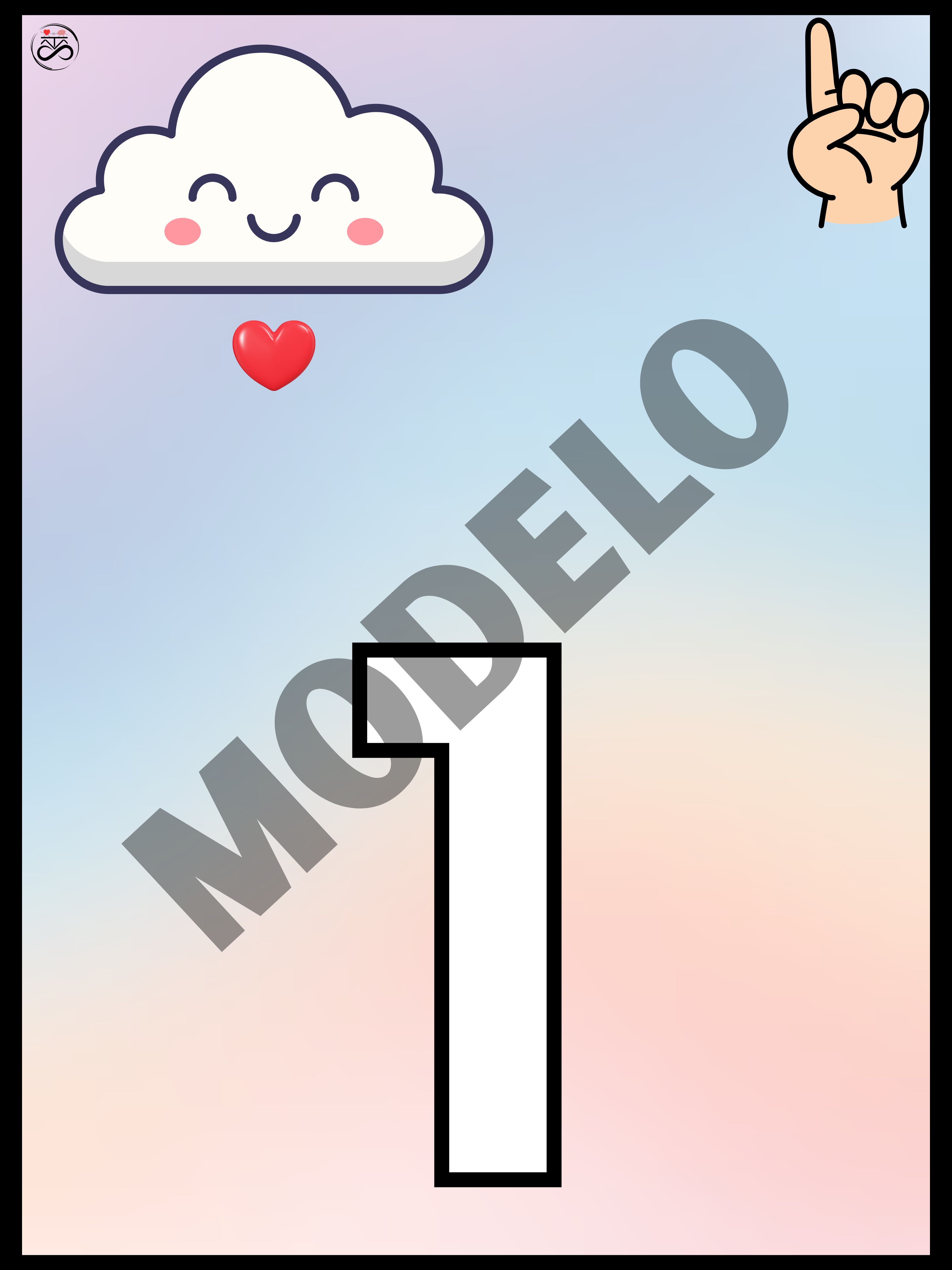 Sequência numérica 0 a 10 / Tema: Chuva de amor