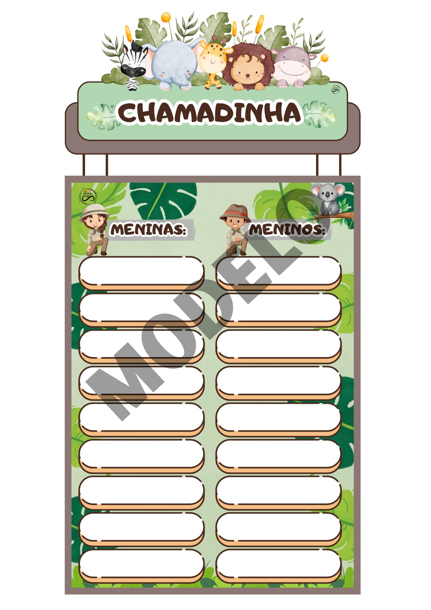 Painel para sala de aula (safari)