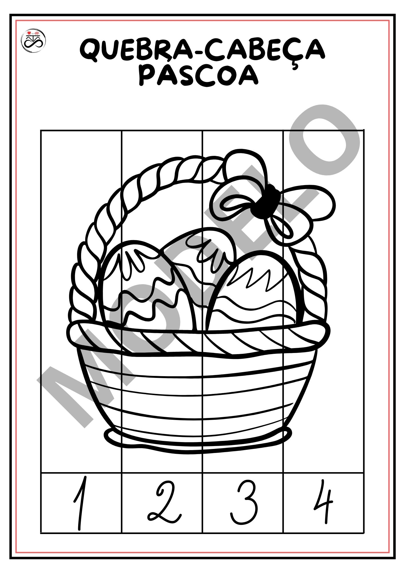 Quebra-cabeça / Tema: Páscoa