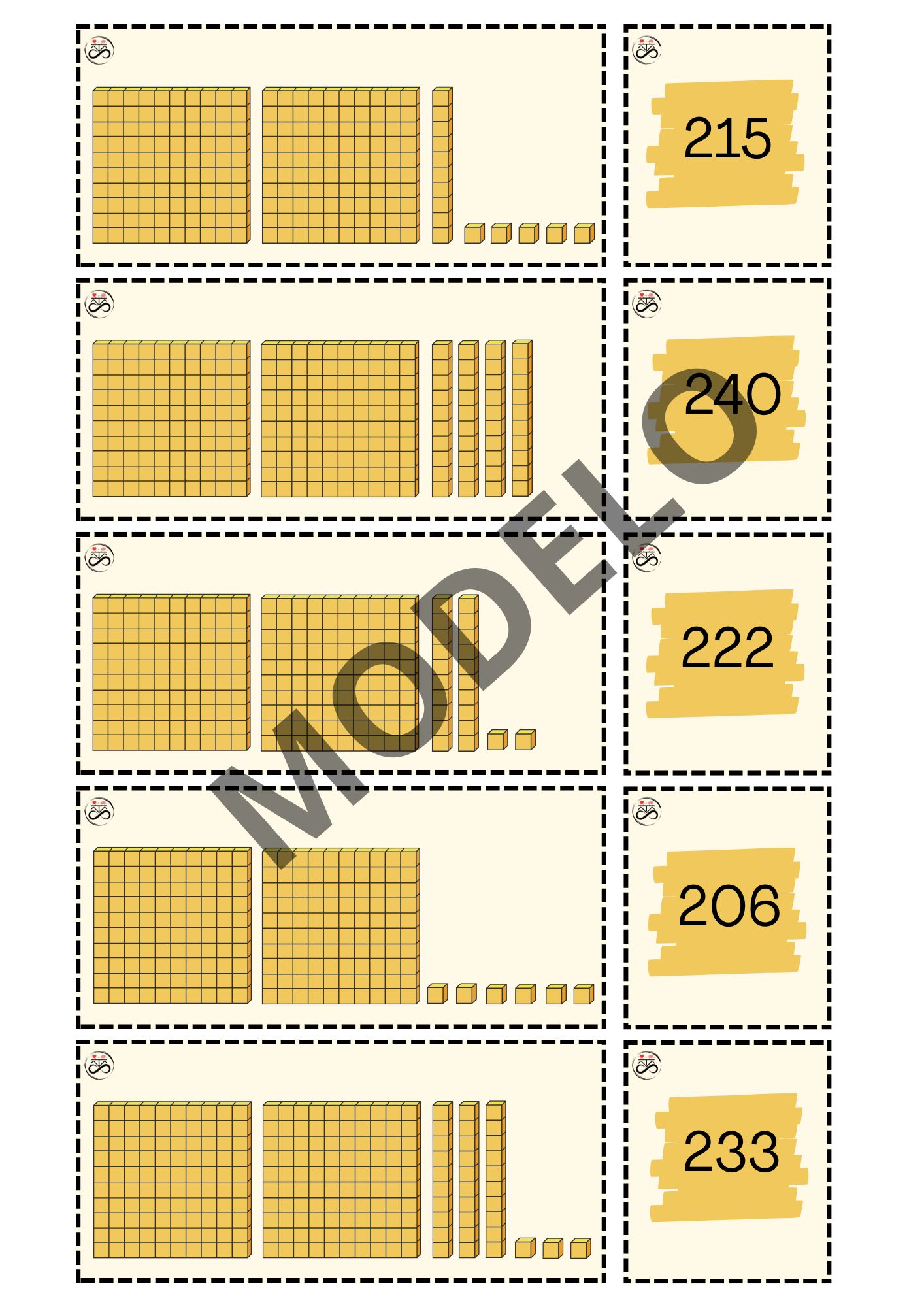 MATERIAL DOURADO - ENCONTRE OS PARES